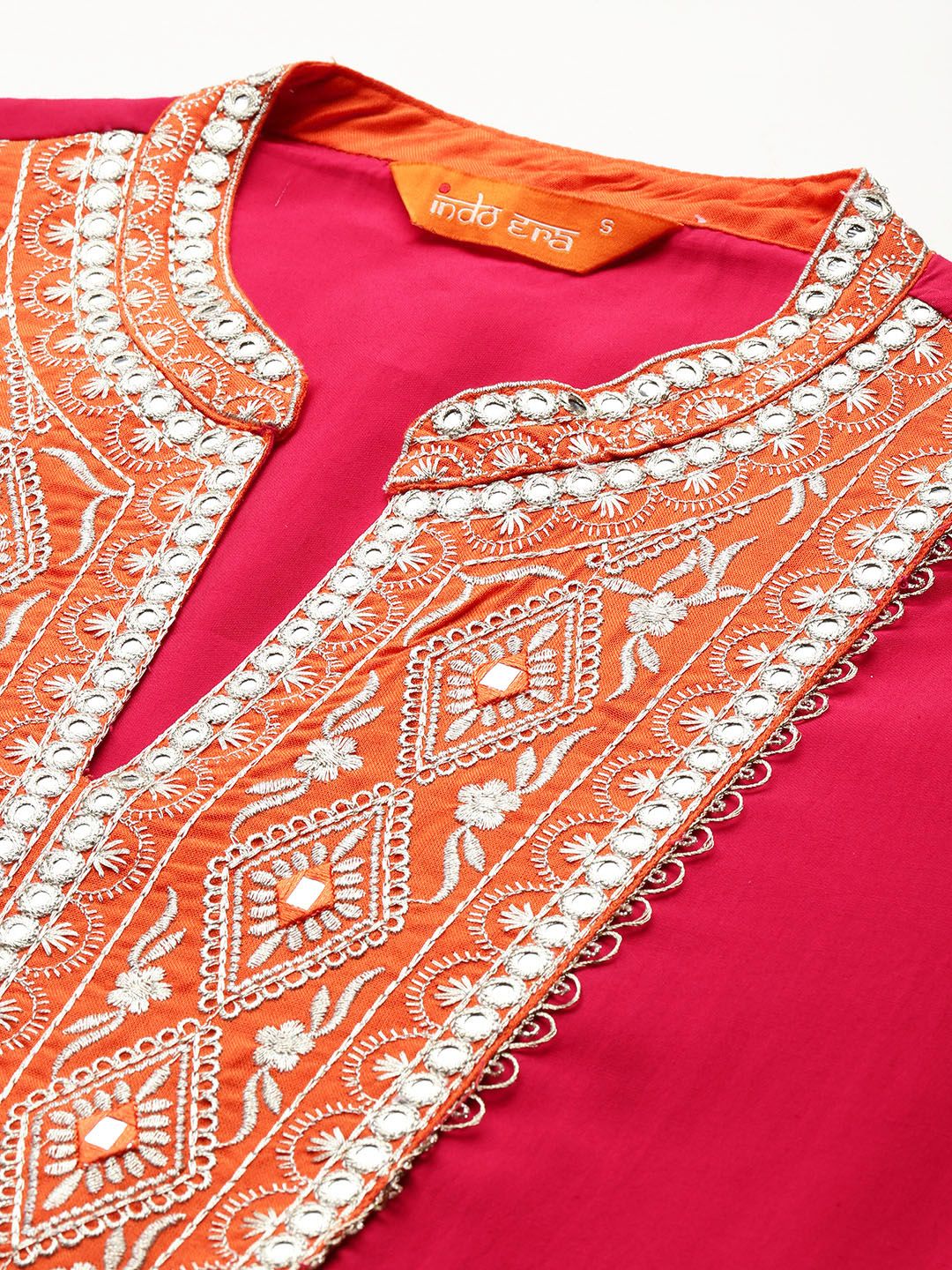 Ethnic Motifs Embroidered Kurta with Trousers