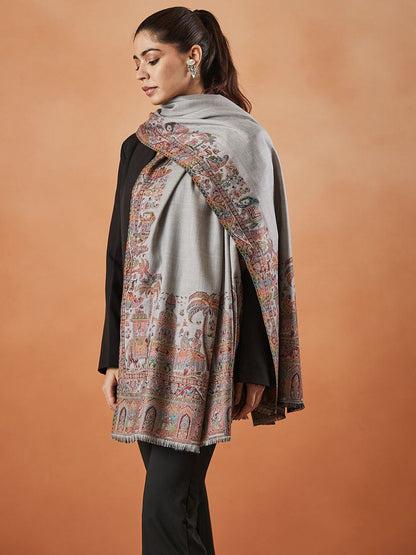 Dhiyona PA Rajwada Paisley Woven Design Shawl