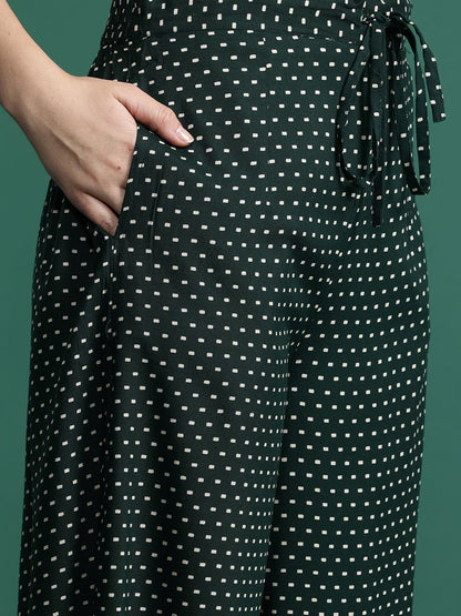Dhiyona IE Floral Printed Sequinned Kurta with Trousers