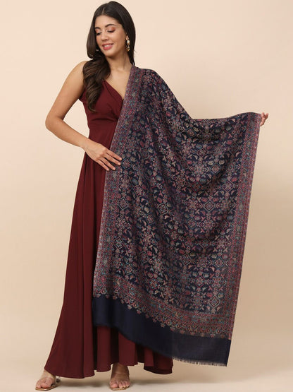 Dhiyona PA Ethnic Motifs Woven Design Shawl