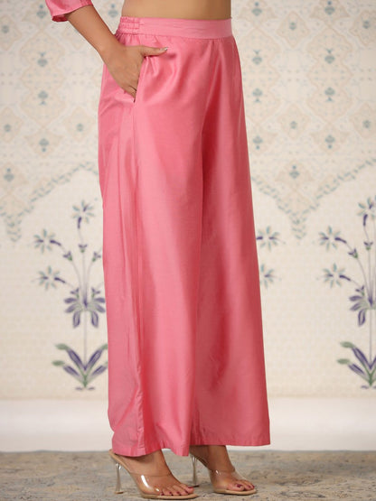 Dhiyona OD  Floral Embroidered Regular Thread Work Kurta with Trousers
