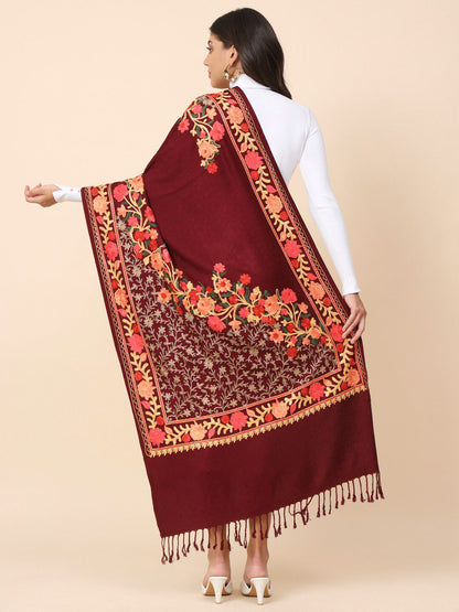 Dhiyona PA Floral Embroidered Shawl