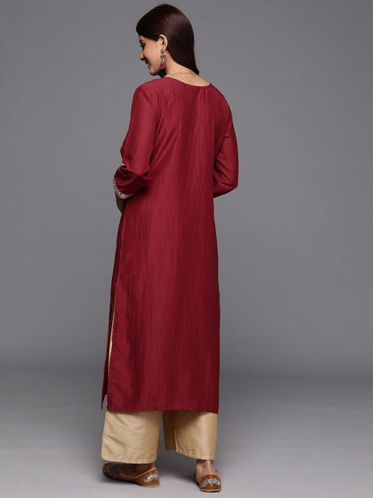Dhiyona IE Women Floral Embroidered Sequinned Kurta
