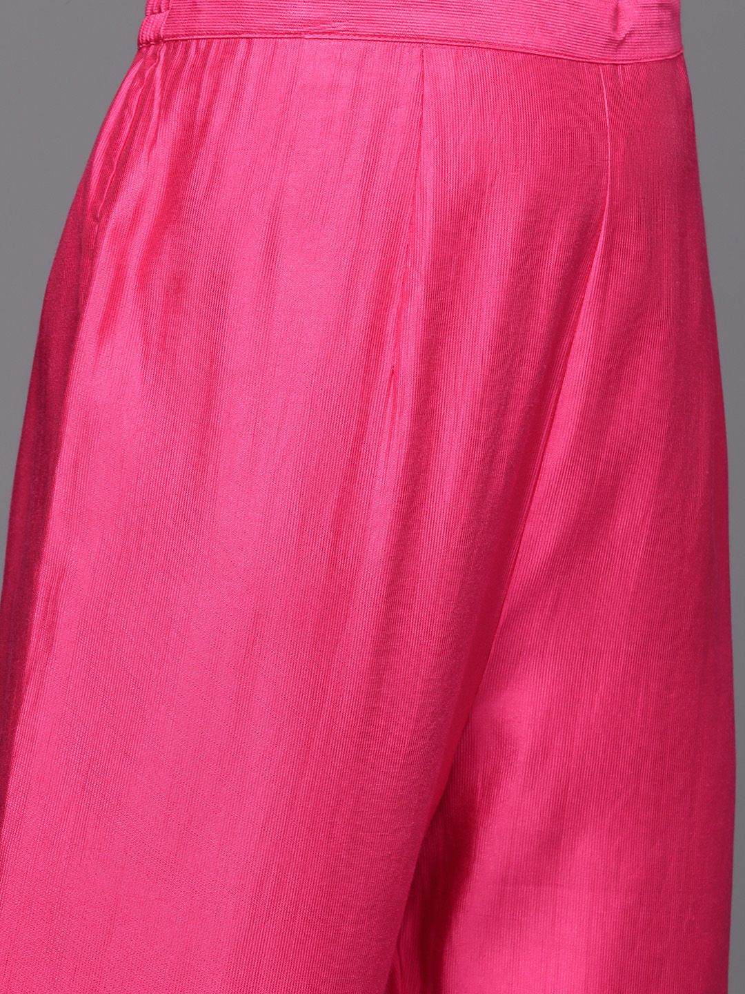 Dhiyona IE Floral Zari Embroidered Liva Kurta with Trousers & Dupatta