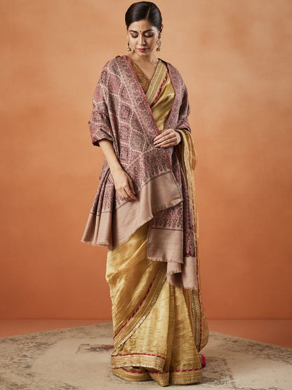 Dhiyona PA Paisley Woven Design Fringed Shawl