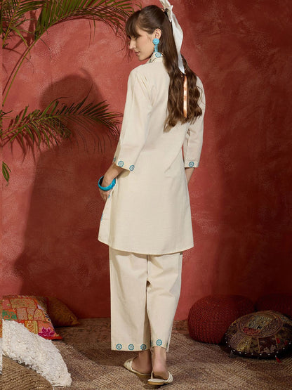 Dhiyona IE Printed A-Line Kurta & Trouser Co-Ords