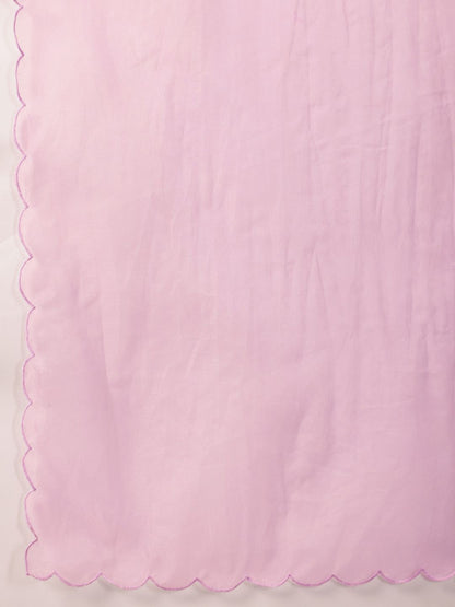 Dhiyona PD Women Angrakha Pure Cotton Jashn Kurta with Palazzos & Dupatta