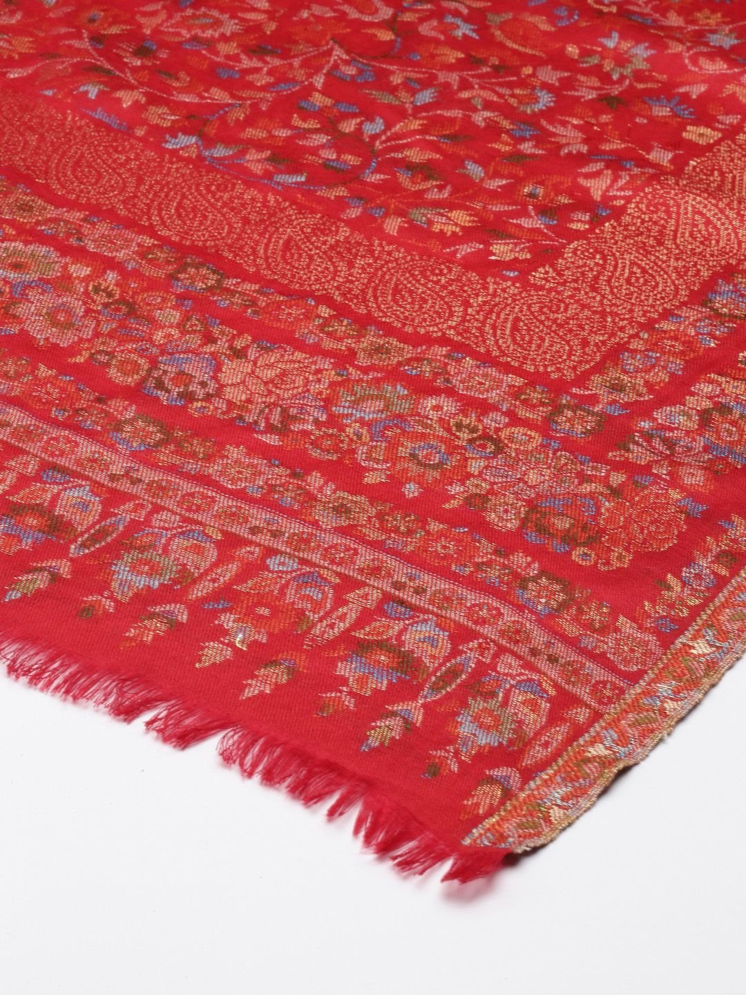 Dhiyona PA Women Red Woven Design Shawl