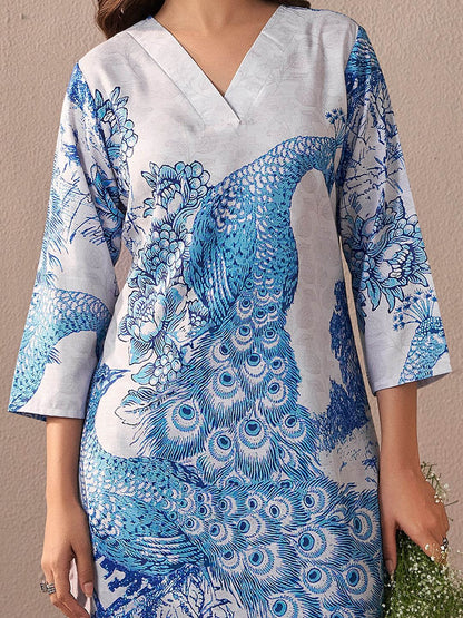 Women Floral Printed Regular Kurta with Trousers