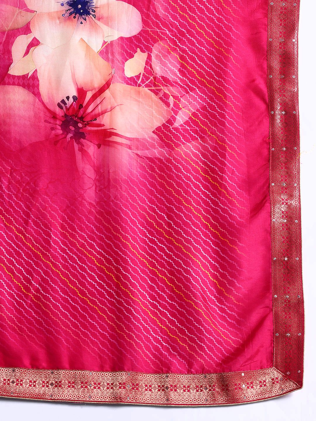 Ethnic Motifs Embroidered Regular Kurta With Trousers & Dupatta