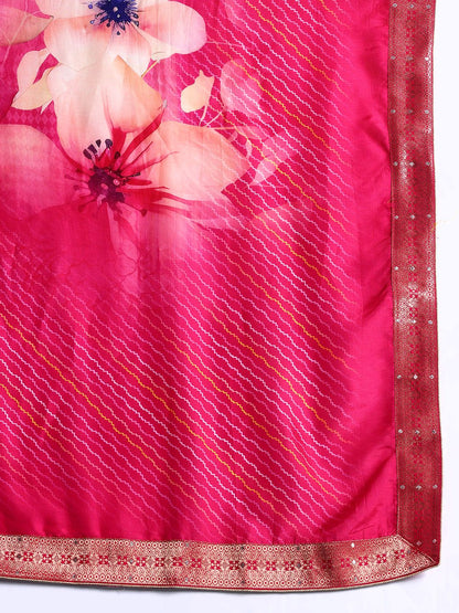 Ethnic Motifs Embroidered Regular Kurta With Trousers & Dupatta