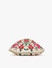 Dhiyona NR Women Cream-Coloured & Green Embroidered Tasselled Potli Clutch