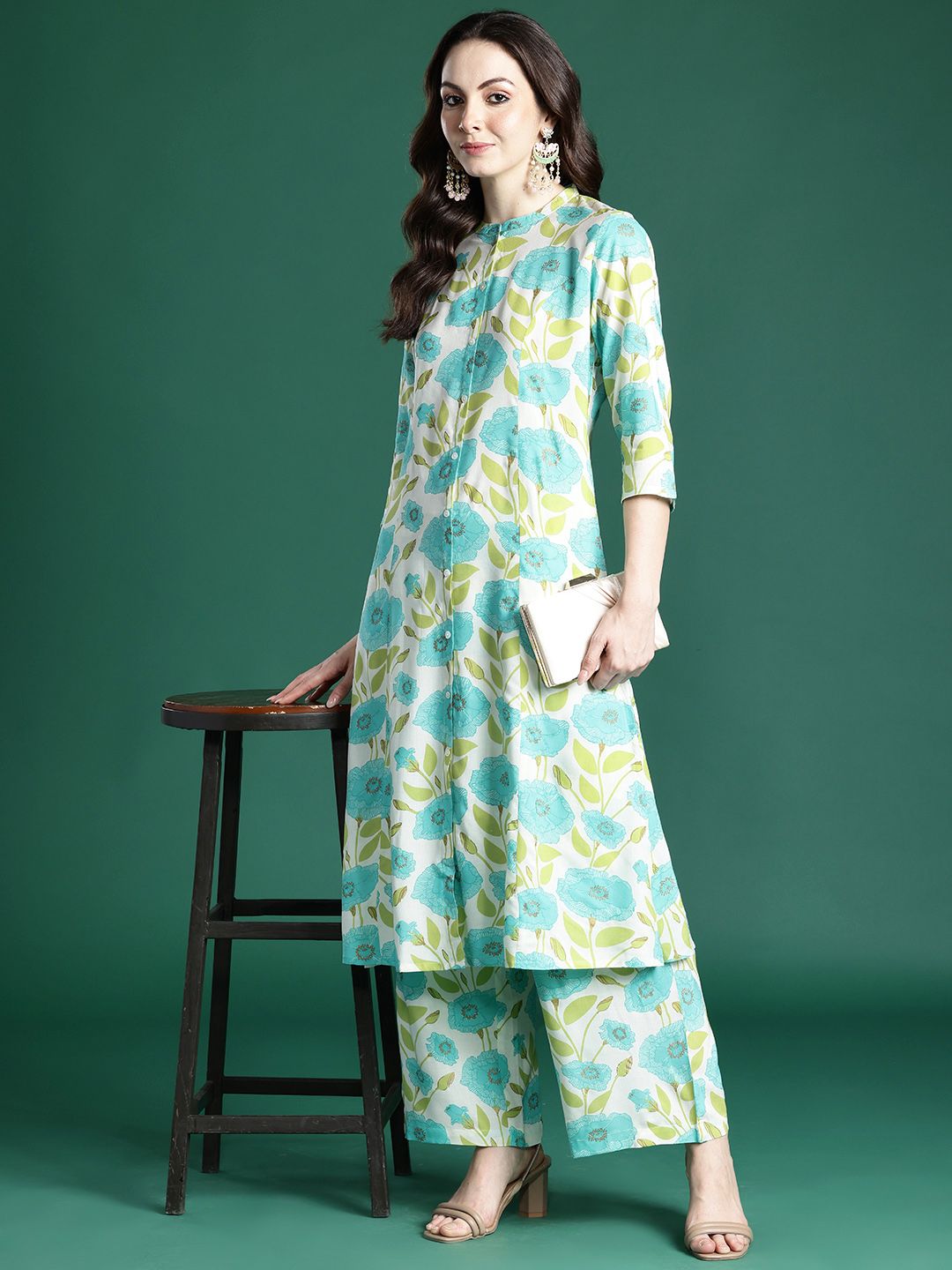 Floral Printed Kurta with Palazzos