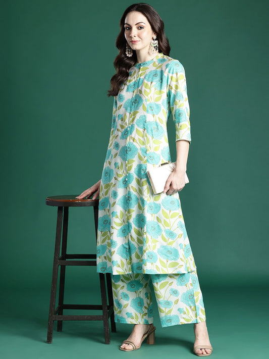 Floral Printed Kurta with Palazzos