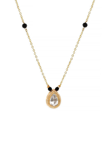 Dhiyona RJ Women's Gold-Plated Studded Mangalsutra