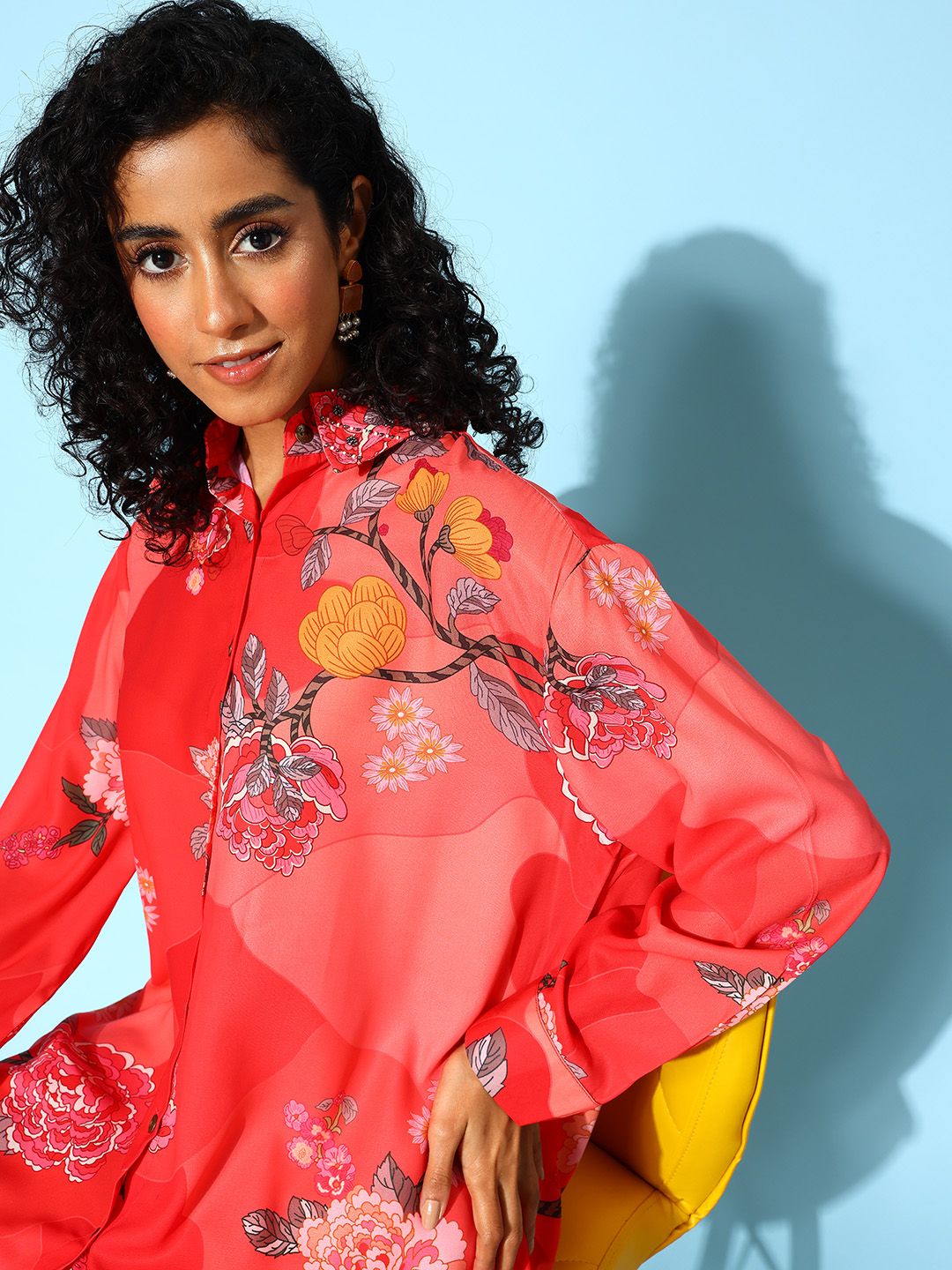 Dhiyona IE Women Floral Printed Co-Ords Set