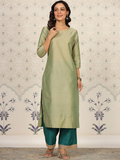 Dhiyona OD  Round Neck Kurta With Palazzos