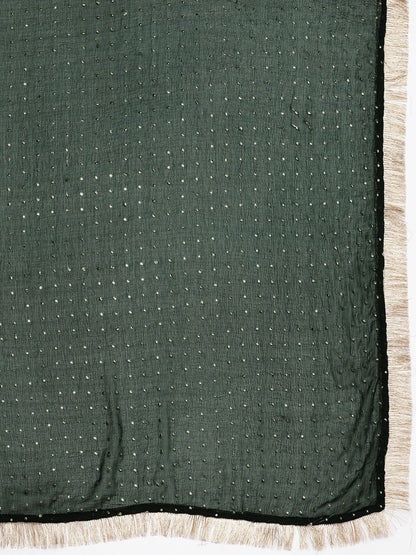 Dhiyona VA Women's Regular Sequined Kurta with Trousers & Dupatta