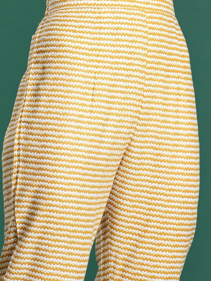 Floral Printed Pure Cotton Kurta with Trousers & With Dupatta