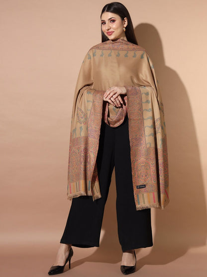 Dhiyona PA Ethnic Motifs Woven Design Jamawar Shawl