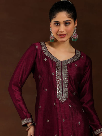 Dhiyona LB Women's Women Ethnic Motifs Embroidered Regular Kurta with Trousers & With Dupatta