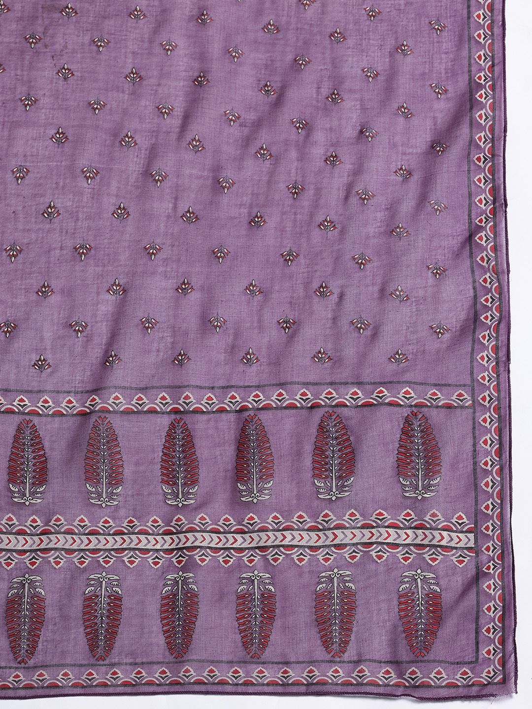 Thread Work Pure Cotton Kurta with Trousers & With Dupatta