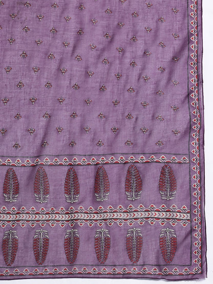 Thread Work Pure Cotton Kurta with Trousers & With Dupatta