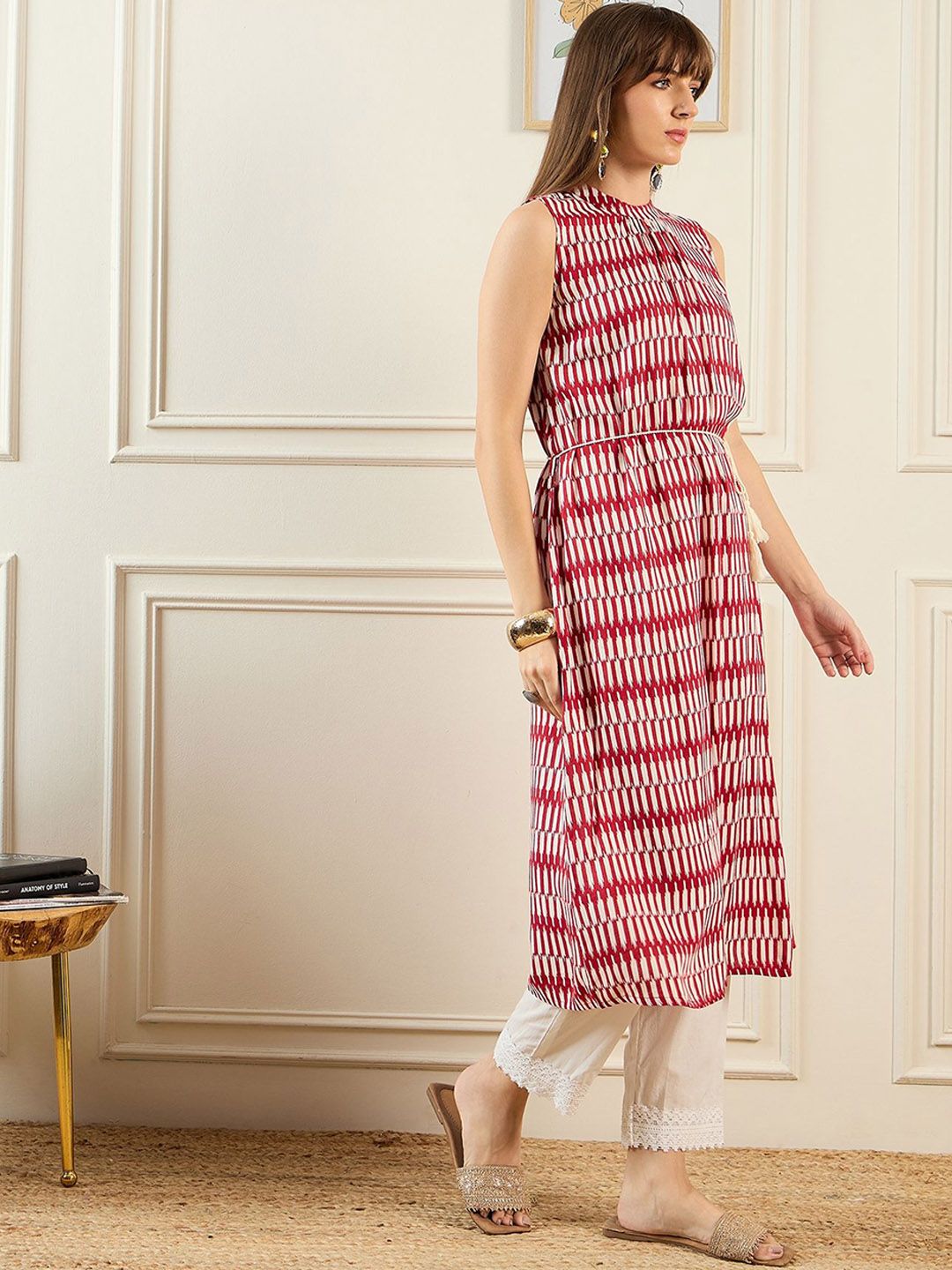 Dhiyona IE Geometric Printed A-line Kurta