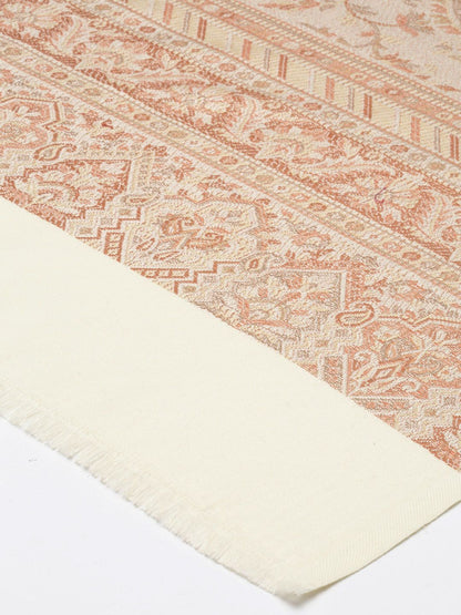 Dhiyona PA Woman Off- White Woven Design Jamawar Shawl