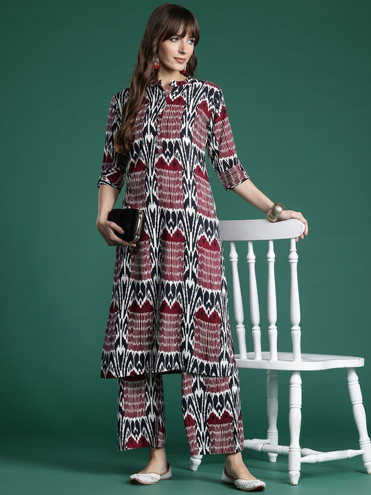 Dhiyona IE Printed Regular Kurta with Palazzos