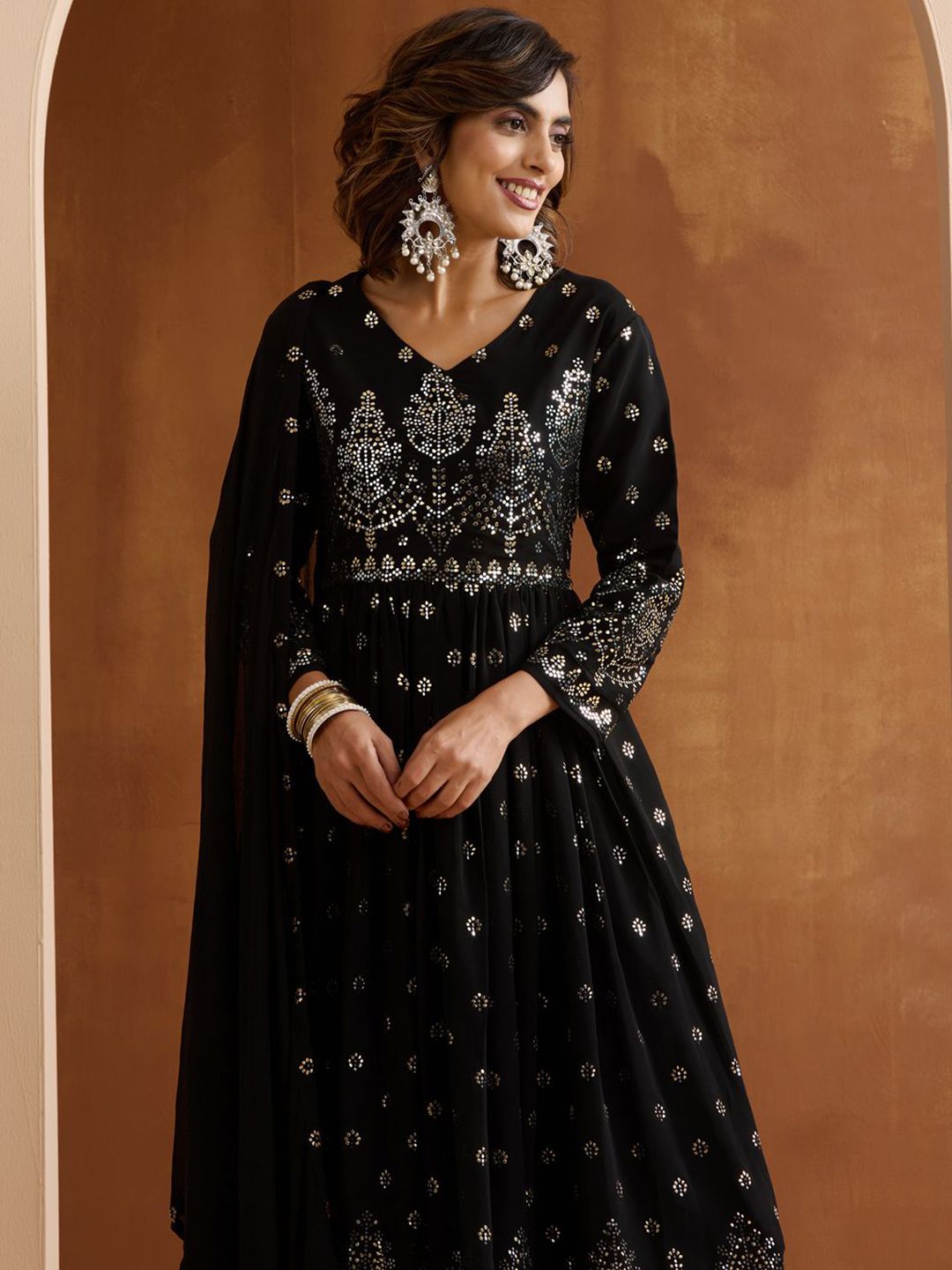 Dhiyona IS Women's Women Ethnic Motifs Printed Kurta with Trousers & Dupatta