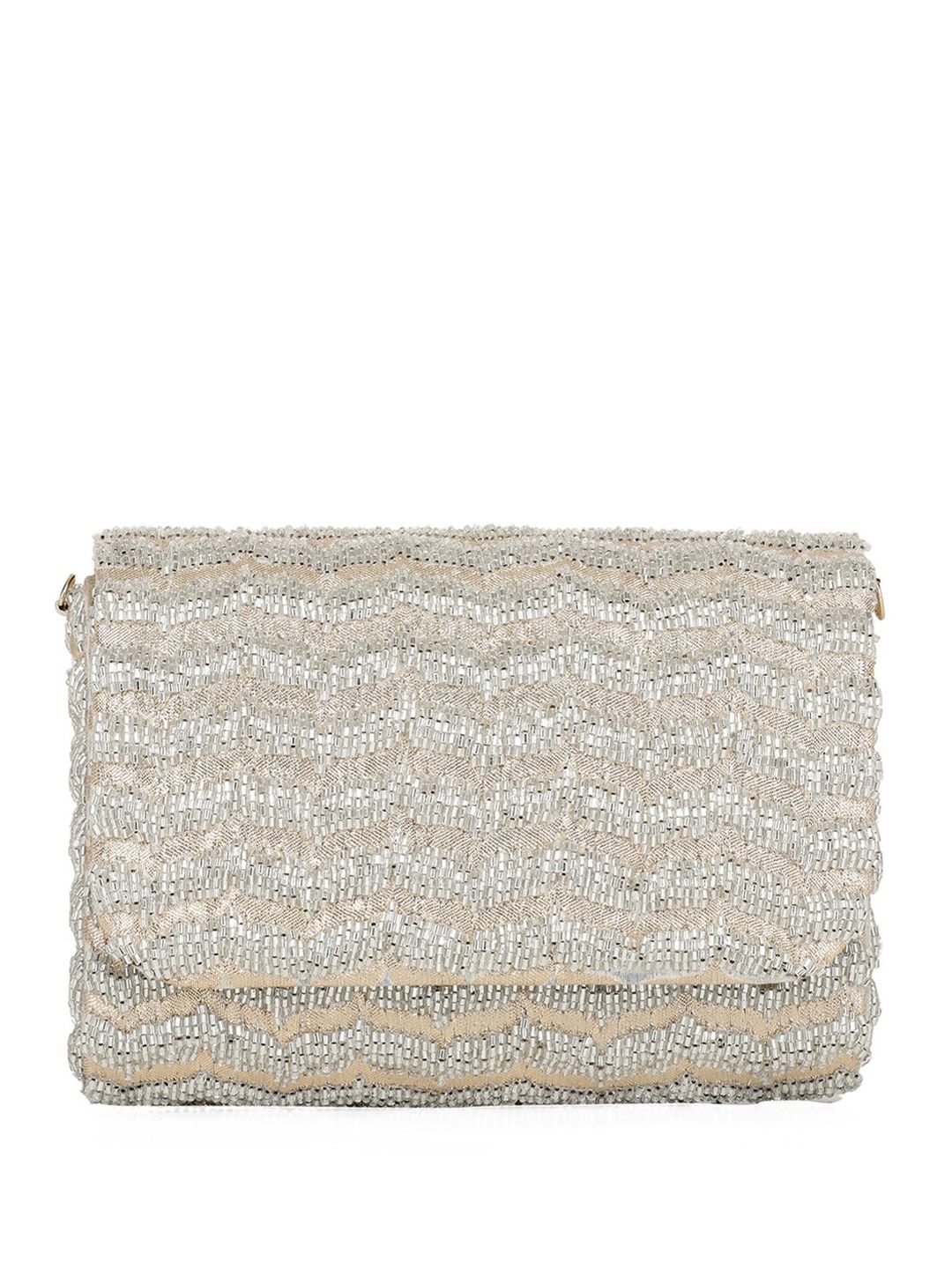 Dhiyona NR Embroidered Foldover Clutch