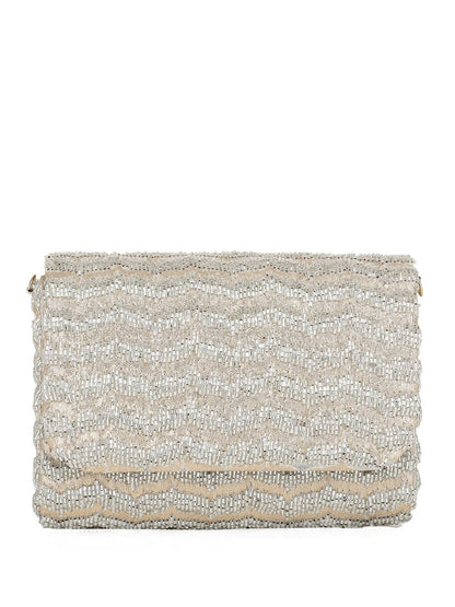 Dhiyona NR Embroidered Foldover Clutch