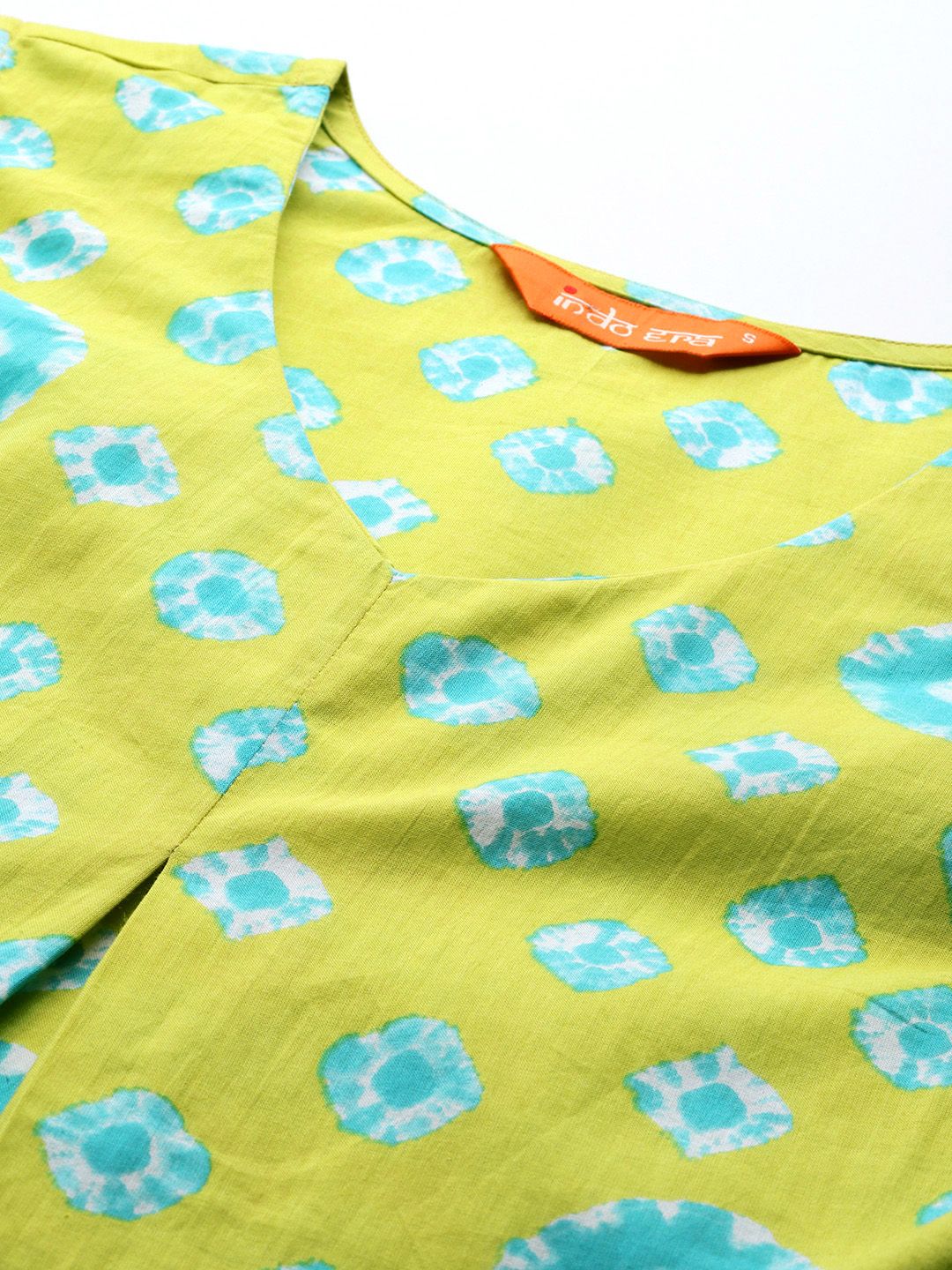 Dhiyona IE Bandhani Printed Pure Cotton Kurta with Trousers