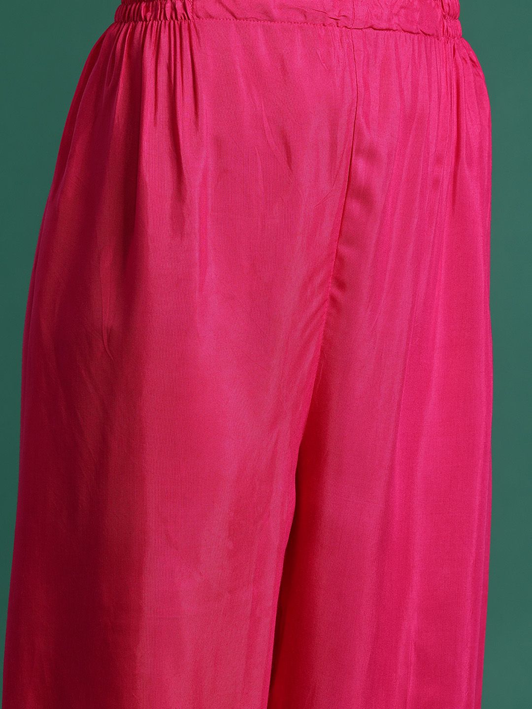 Ethnic Motifs Embroidered Regular Sequinned Kurta with Trousers & Dupatta