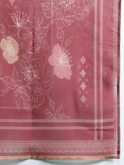 Dhiyona IE Floral Printed Kurta with Trousers & With Dupatta