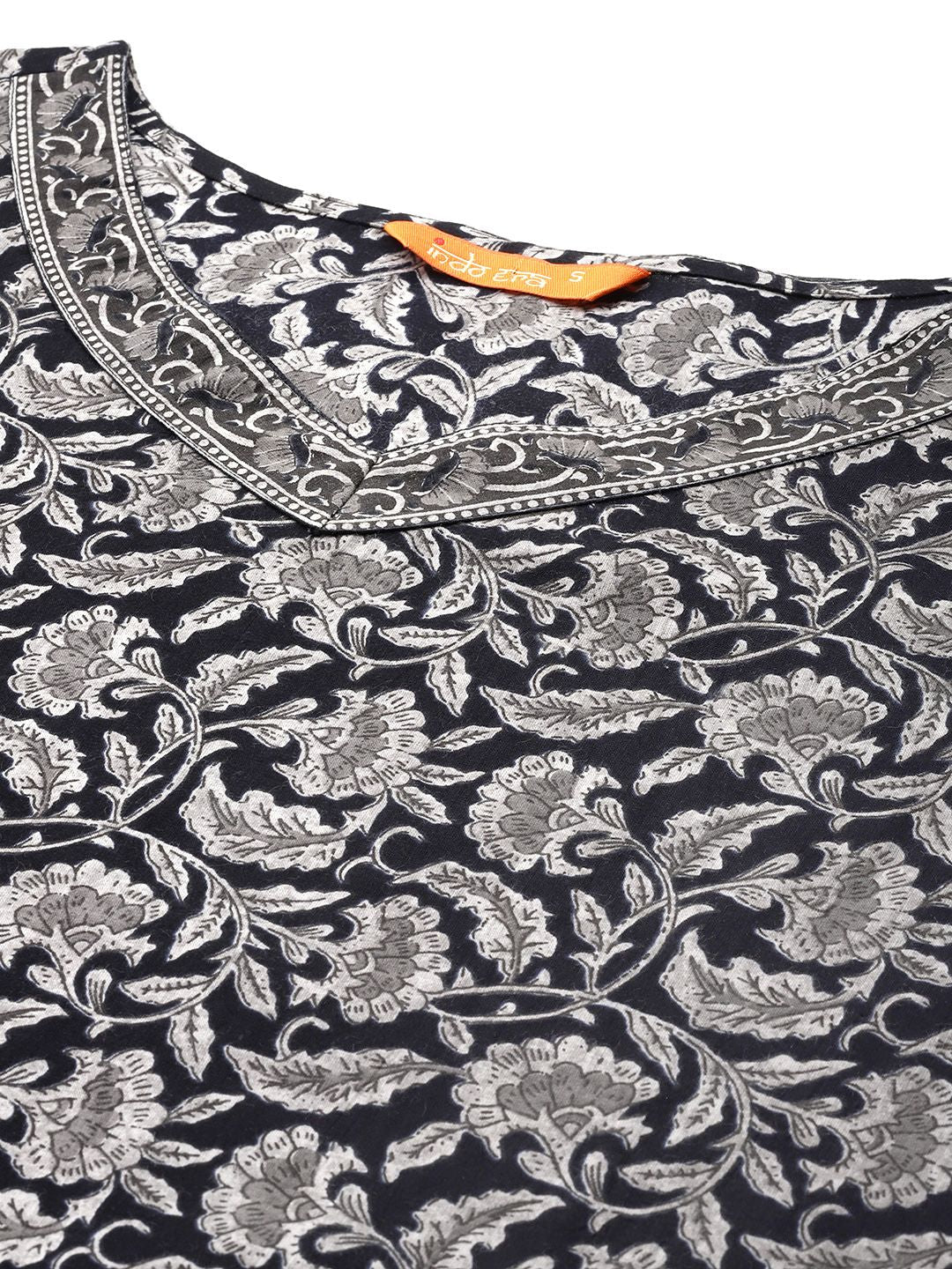 Dhiyona IE Women Ethnic Motifs Printed Regular Pure Cotton Kurta with Trousers & With Dupatta