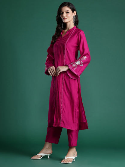Dhiyona IE Embroidered Panelled Kurta with Trousers