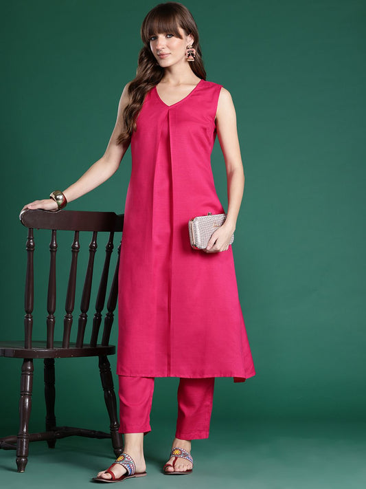 Dhiyona IE Pleated Kurta with Trousers