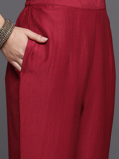 Dhiyona IE Women Floral Yoke Design Regular Kurta with Trousers & With Dupatta