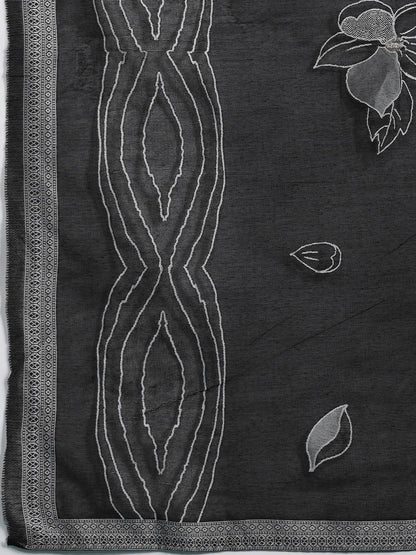 Woven Design Kurta With Trousers & Dupatta