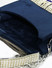 Dhiyona NR Navy Blue & White Embroidered Embroidered Box Clutch