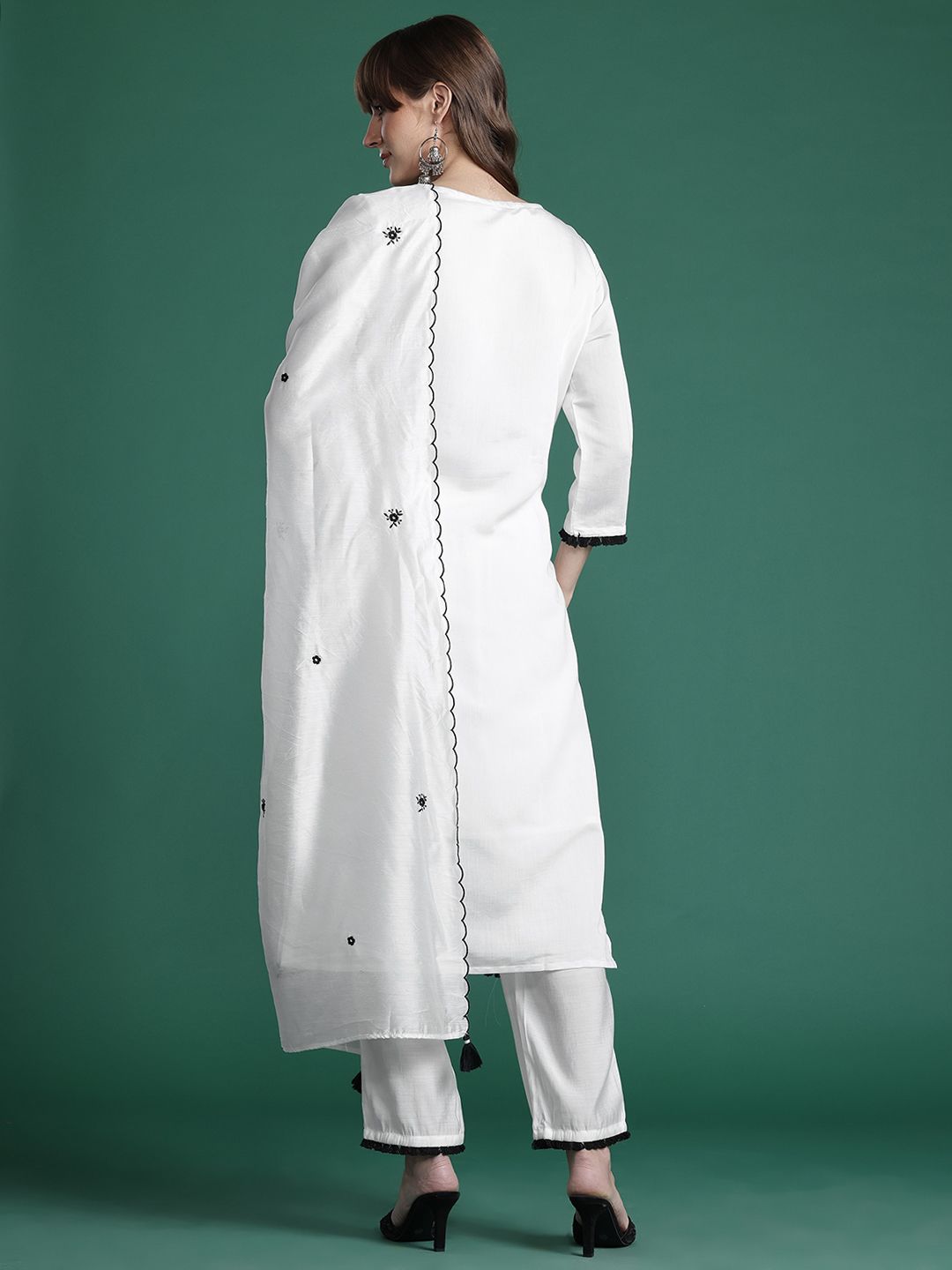 Ethnic Motifs Kurta with Trousers & Dupatta