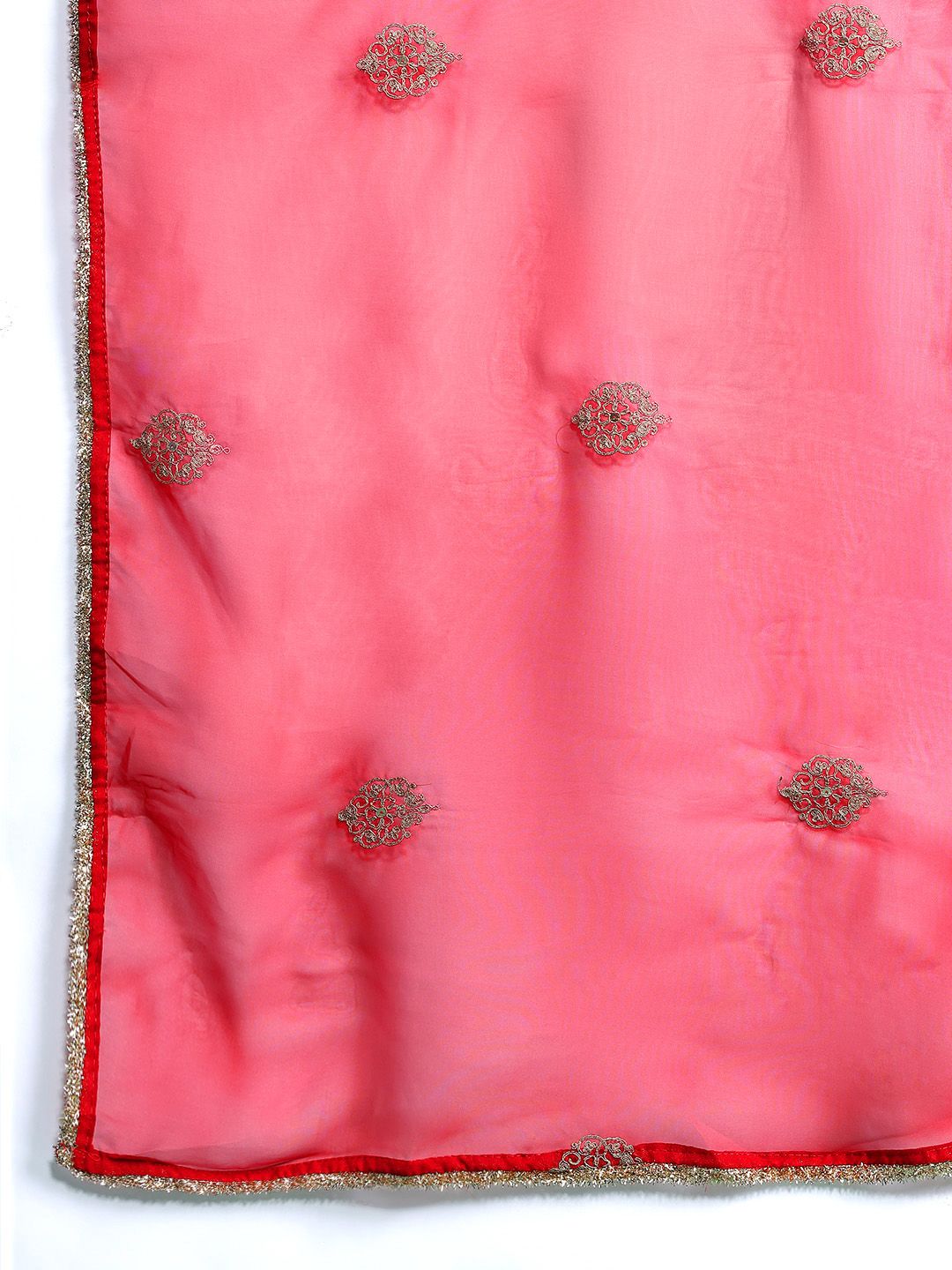 Dhiyona IE Ethnic Motifs Embroidered Liva Kurta With Trousers & Dupatta