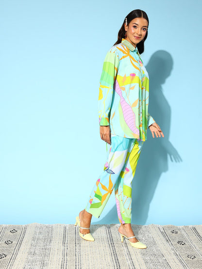 Dhiyona IE Women Conversational Graphic Printed Co-Ords Set