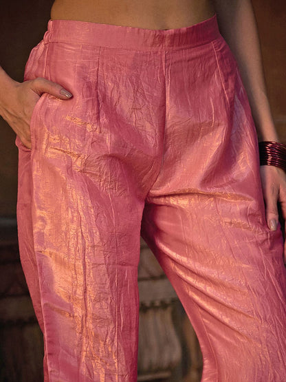 Dhiyona CH Women Floral Embroidered A-Line Kurta with Trousers & Dupatta