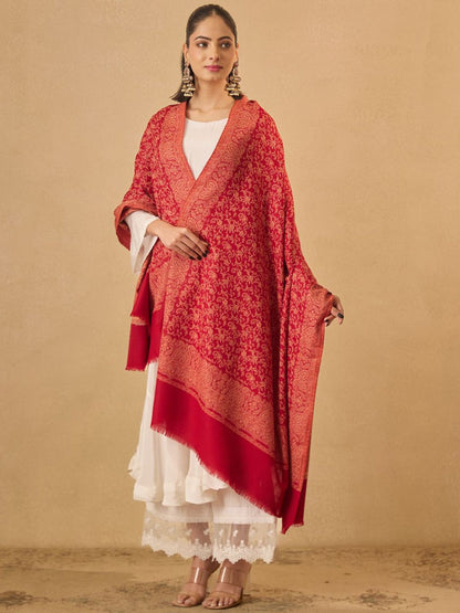 Dhiyona PA Floral Woven Design Jamawar Shawl