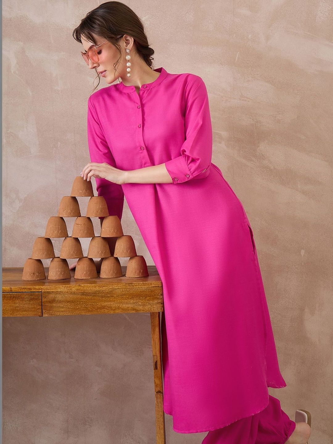 Women Regular Pure Cotton Kurta with Patiala