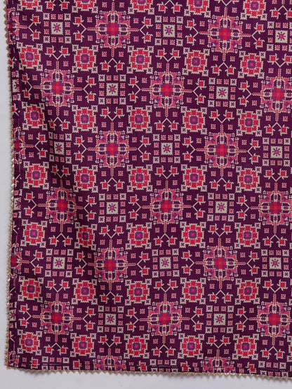 Women Yoke Design Regular Gotta Patti Kurta with Palazzos & With Dupatta