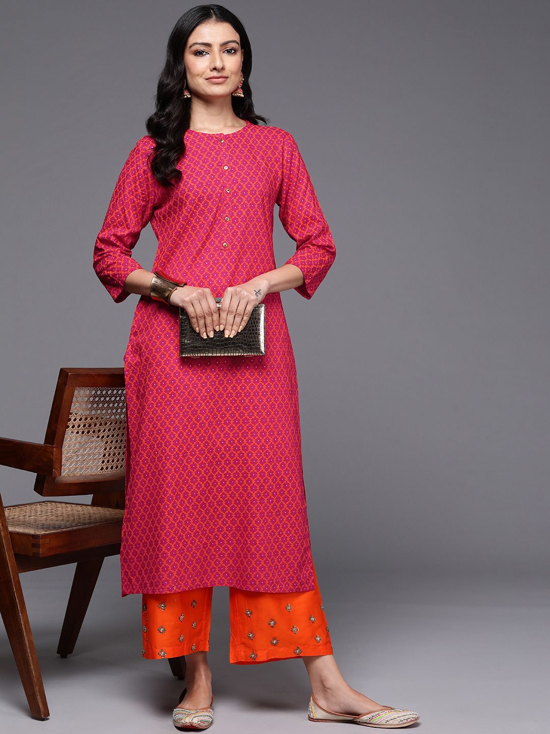 Dhiyona IE Geometric Printed Kurta